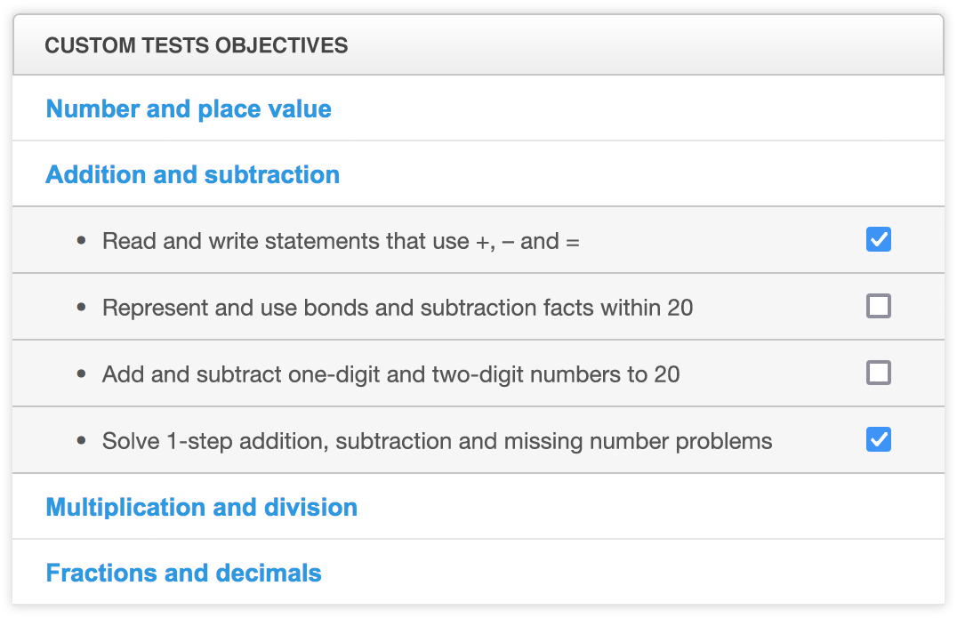 KS2 Custom Maths Assessments