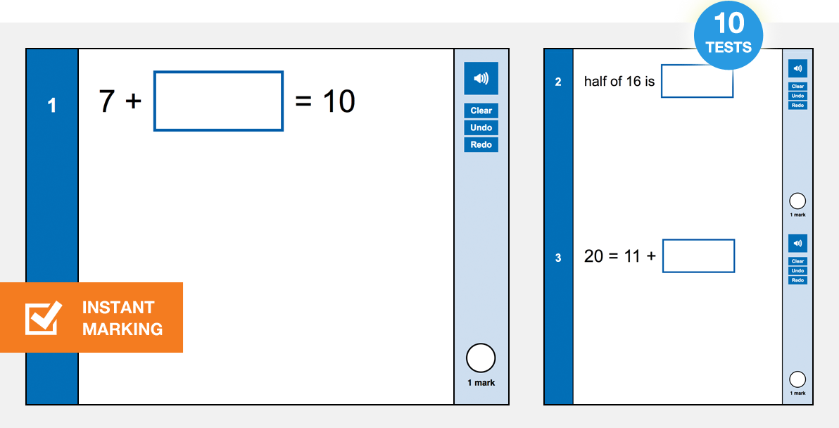 Year 1 Arithmetic Tests