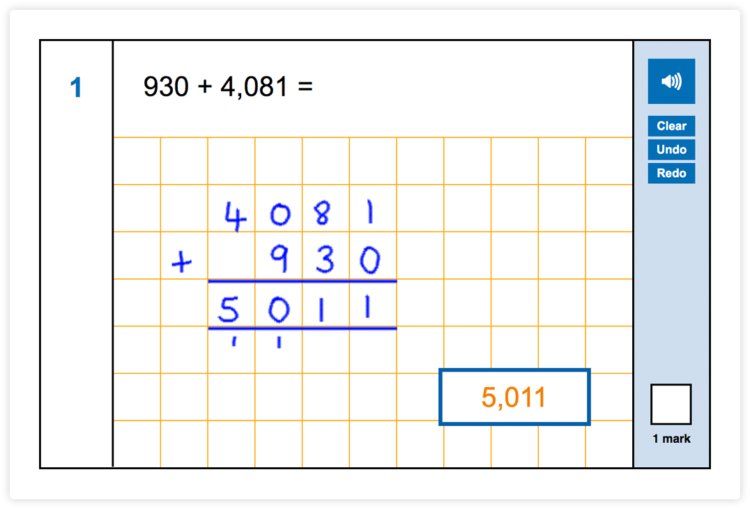 Year 4 Arithmetic Test